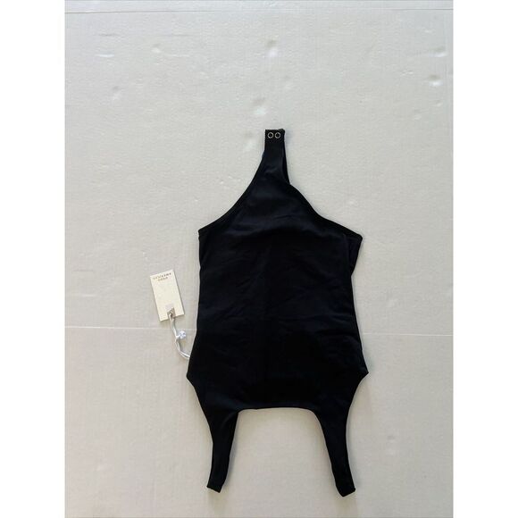 Good American Women's Sz 1/Small Black Sleeveless Scoop Neck Bodysuit NWT - Picture 4 of 8
